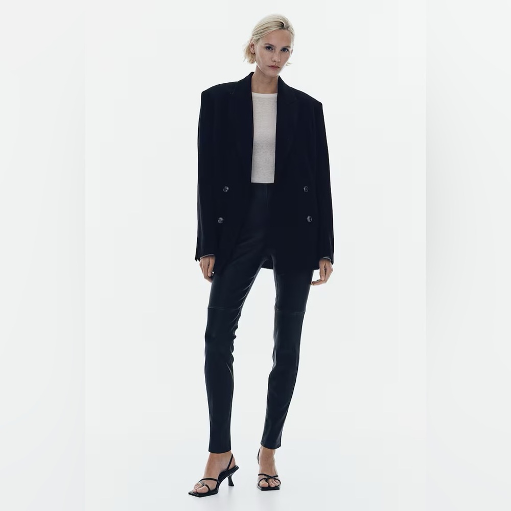 H&M leather leggings. Sz 6